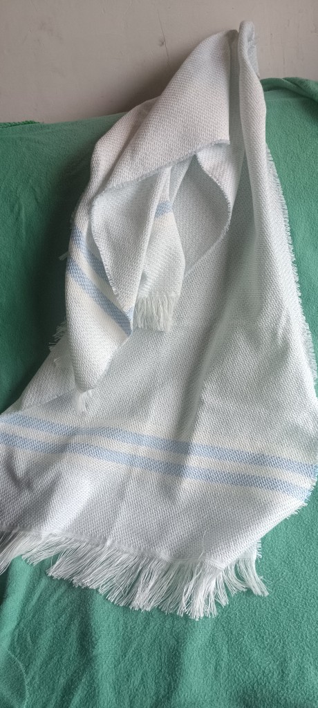 Pashmina con celeste
