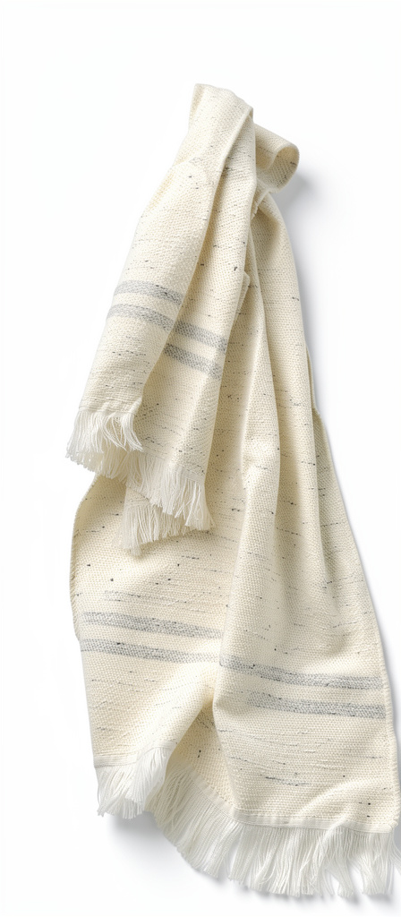 Pashmina cruda con jaspeado